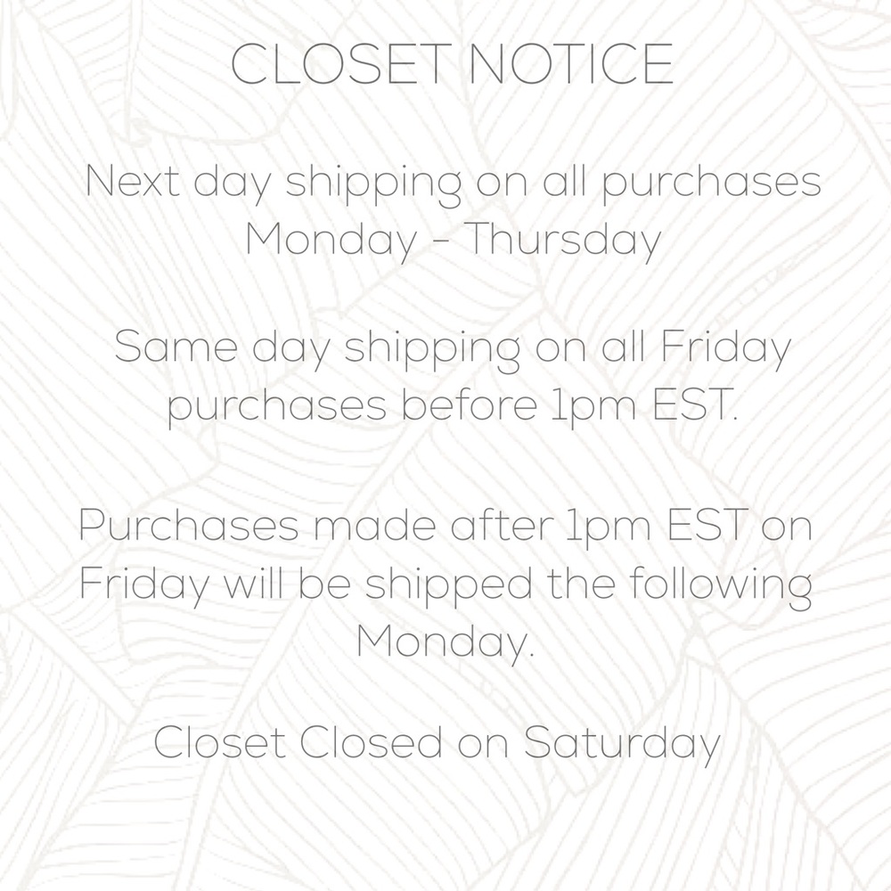 Closet Notice 